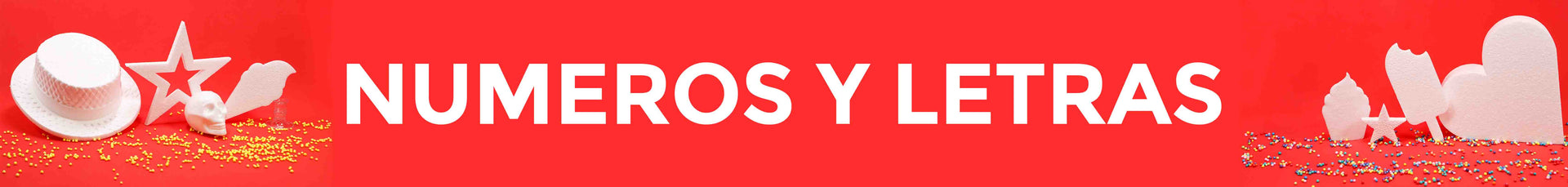 Números y letras de unicel