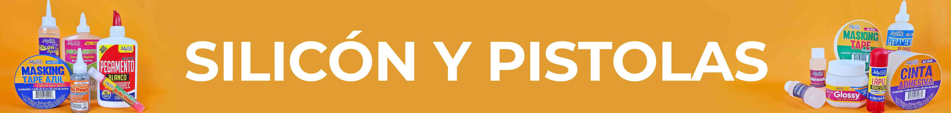 Silicón y Pistolas de Silicón