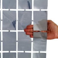 Art.10427 Cortina Foil Cuadros 2x1m 1pz