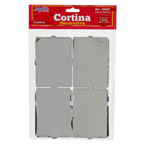 Art.10427 Cortina Foil Cuadros 2x1m 1pz