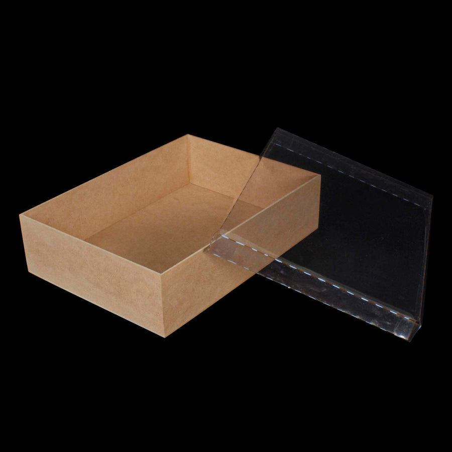 Art.10494 Caja Rectangular Con Tapa Transparente 8x30.5x22.5cm 1pz