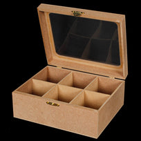 Art.10554 Caja Con Broche 6 Divisiones 9.5x24x19cm 1pz