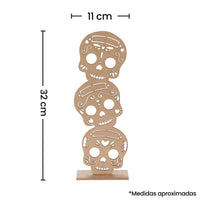 Art.10688 Torre Calaveritas 32x11x6cm 1pz