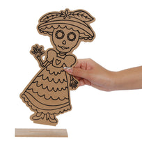 Art.10702 Catrina Caricatura Serigrafía 30x15x5cm 1pz