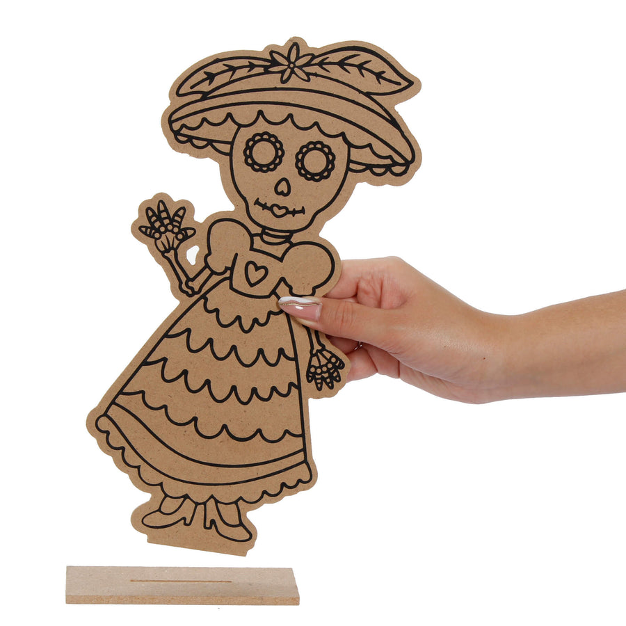Art.10702 Catrina Caricatura Serigrafía 30x15x5cm 1pz