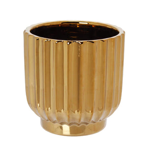 Art.10734 Base Cerámica Metálica Redonda Grande 14x13.5cm 1pz