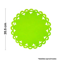 Art.10742 Blonda Papel Picado 20.5cm 4pz