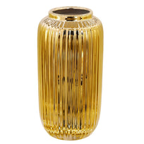 Art.10871 Florero Cerámica Metalizada 21.5x11cm 1pz