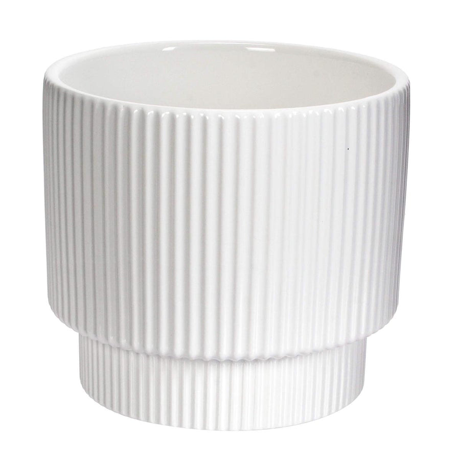 Art.10885 Base Cerámica Rayas Grande 12.5x14.5cm 1pz