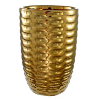 Art.10896 Florero Cerámica Metalizado 17x12.3cm 1pz