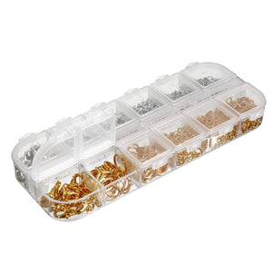 Art.11398 Kit Aros Para Bisutería Con 12 Divisiones 1.5x12.8x5cm 1pz