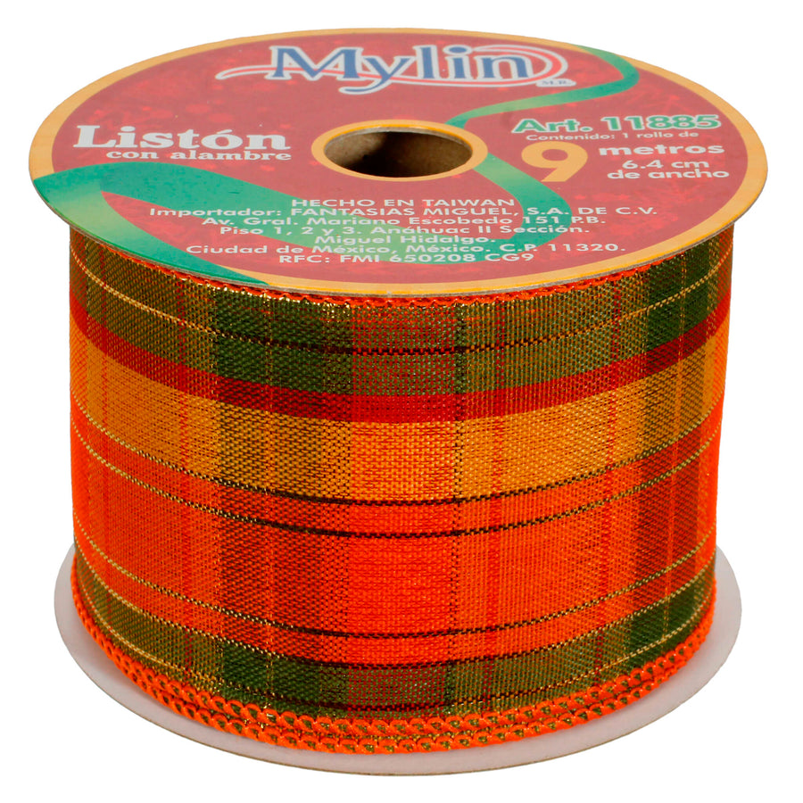 Art.11885 Listón Cuadros 6.4cm 9m