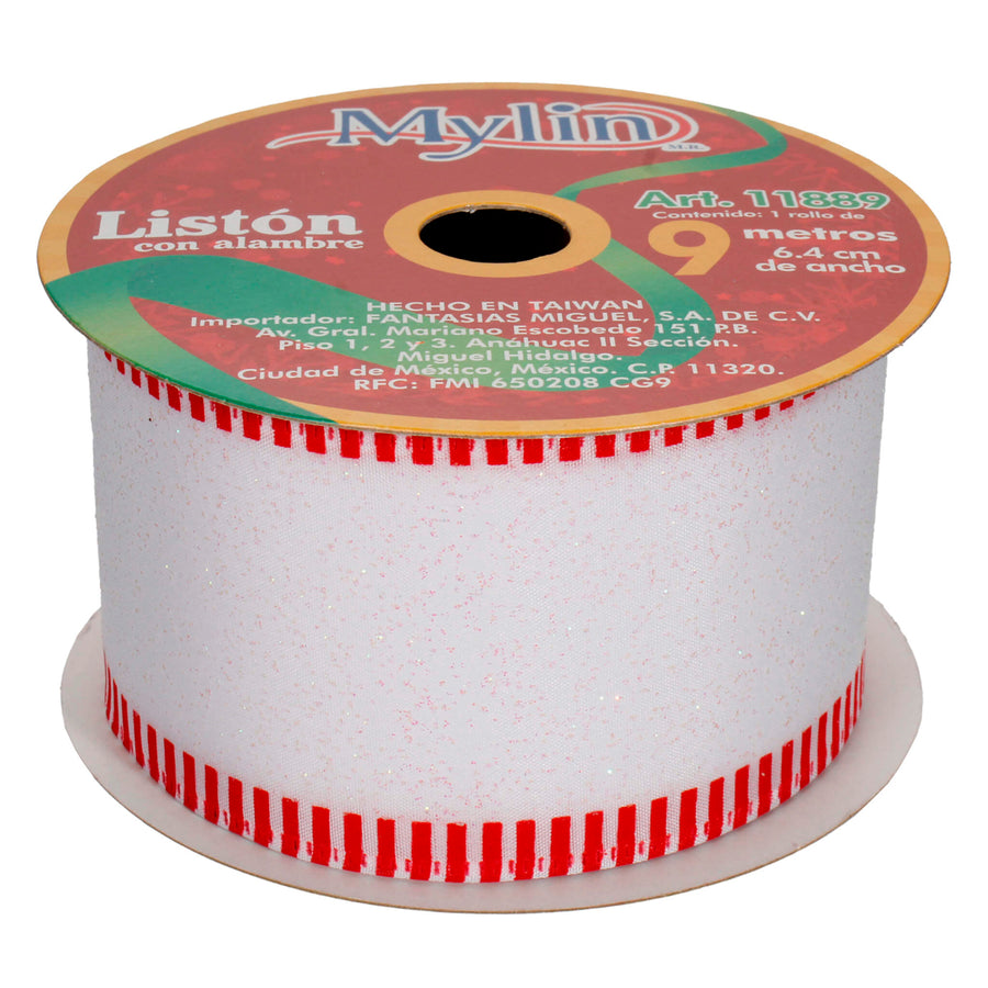 Art.11889 Listón Borde Lineas 6.4cm 9m