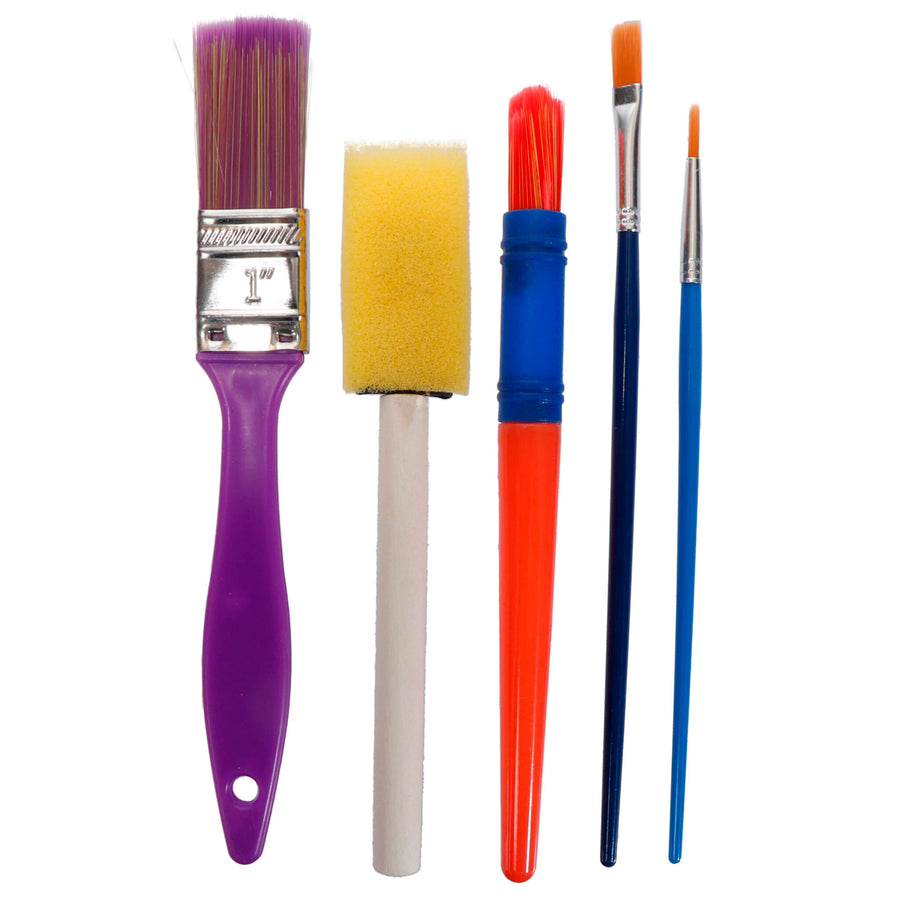 Art.12096 Juego Pincel/Esponjas Kids varios tamaños 5pz