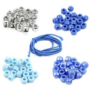 Art.162 Kit Cuentas Donas Con Metal