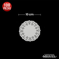 Art.1763 Paquete de Blondas de Papel 10cm 100pz