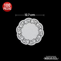 Art.1764 Paquete de Blondas de Papel 12.6cm 100pz