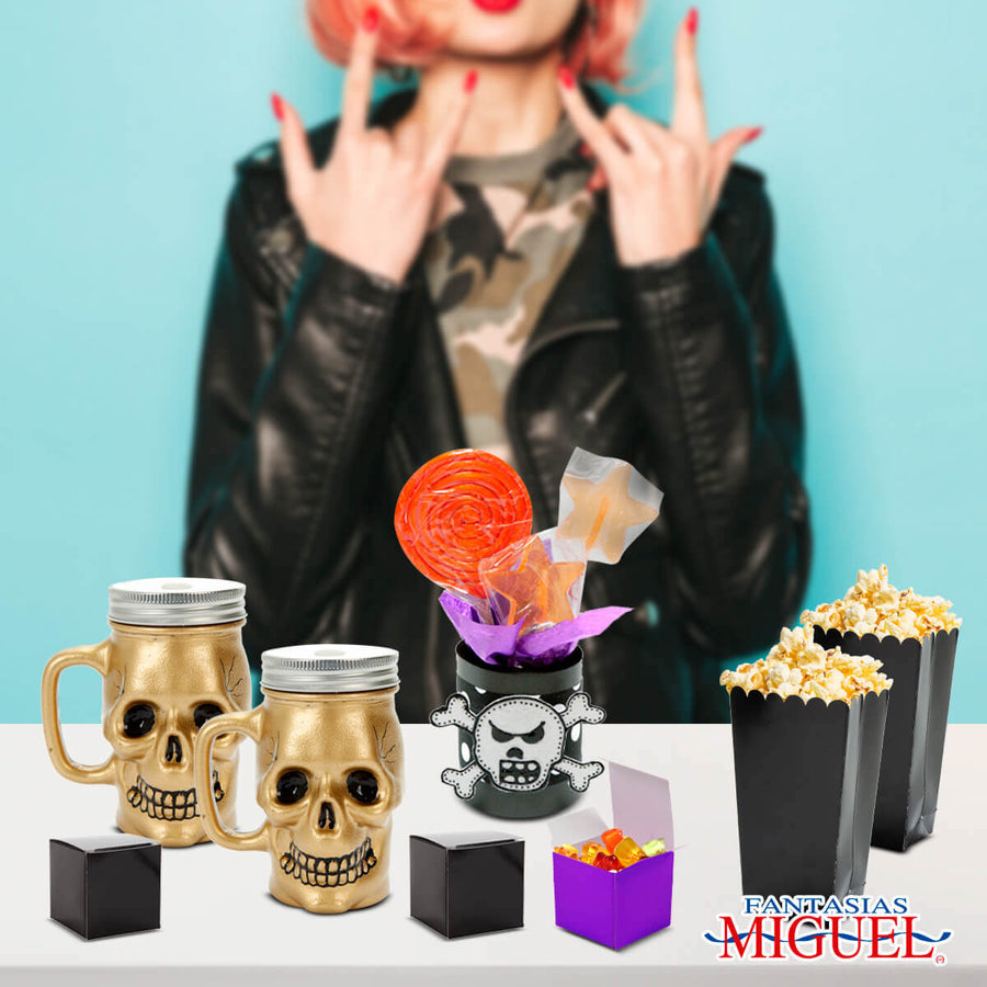 Art.2147 Tarro Cráneo Tapa Con Hoyo aprox 350ml 13x11cm 1pz