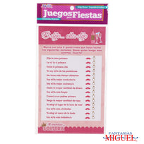 Art.2180 Juego Despedida El Dijo Ella Dijo 21.5x13cm 10pz