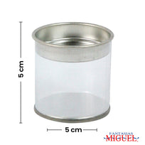 Art.2204 Cilindro Pvc Tapa Metálica 4.7x5cm 1pz