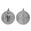 Fantasías Miguel Art.3323 Medalla San Benito Baño Plata 5.3x4.7cm 1pz Plata