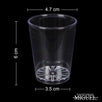 Fantasías Miguel Art.3345 Mini Vaso Tequilero aprox 50ml 6cm 12pz
