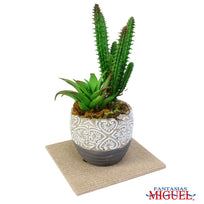 Art.3440 Tabla Forrada De Yute 12x12cm 1pz