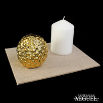 Art.3442 Tabla Forrada Yute 22x18cm 1pz