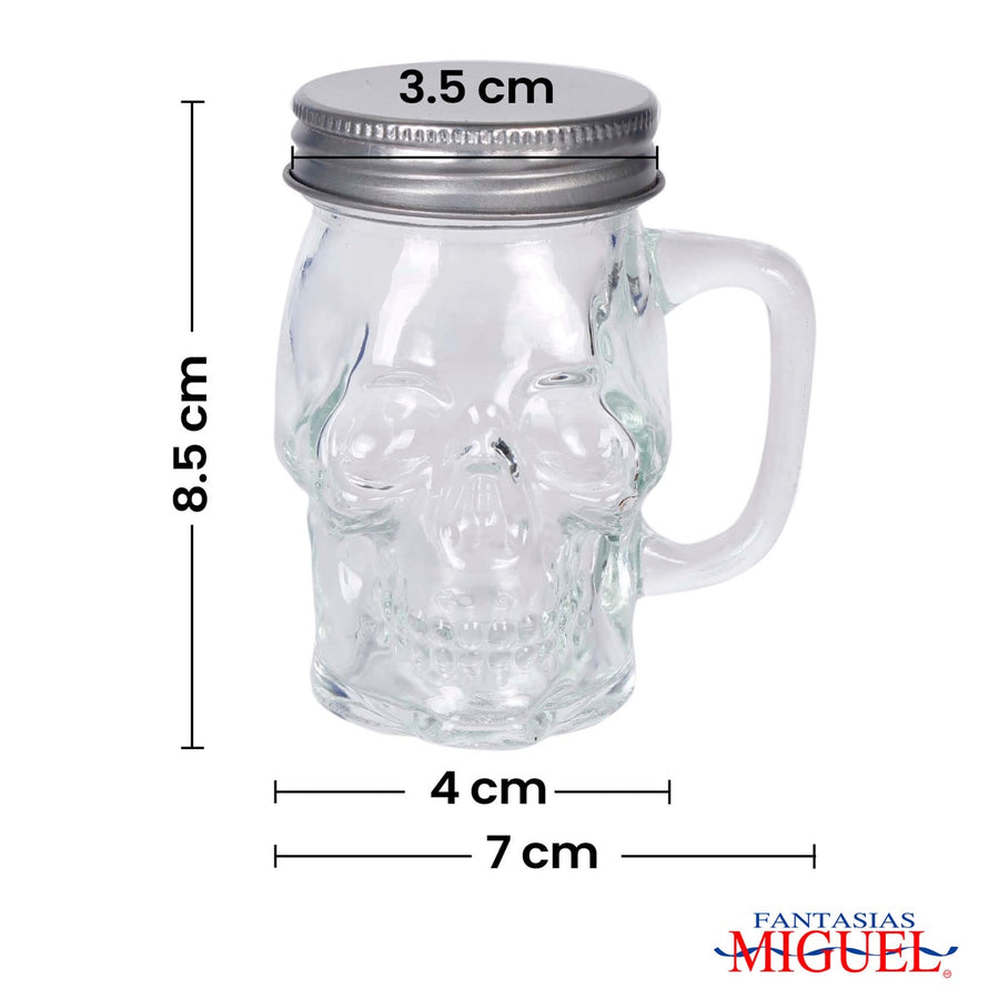 Art.3522 Tarro Cráneo Chico Aprox. 100ml 8.5x7.3x5.8cm 1pz