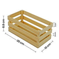 Art.3548 Huacal Rectangular De Pino 9x20x10cm 1pz