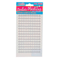 Art.3693 Perla Con Adhesivo 8mm 1 Planilla (aprox 150pz)