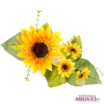 Art.3792 Ramo Fino De Girasoles X10 40cm 1pz
