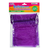 Art.3797 Bolsas De Organza 15x13cm 12pz