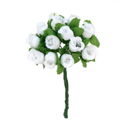 Art.4729 Ramito Botón De Rosa X12 Flores