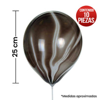 Art.5000 Globo Marmoleado 25cm 10pz