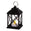 Fantasías Miguel Art.5006 Quinqué Plástico Con Vela Led   (Incluye 1 bateria reemplazable) 11.5x7x7cm 1pz Negro