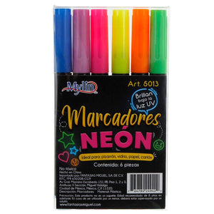 Art.5013 Marcador Neón Para Vidrio/Pizarrón/Cartón/Papel