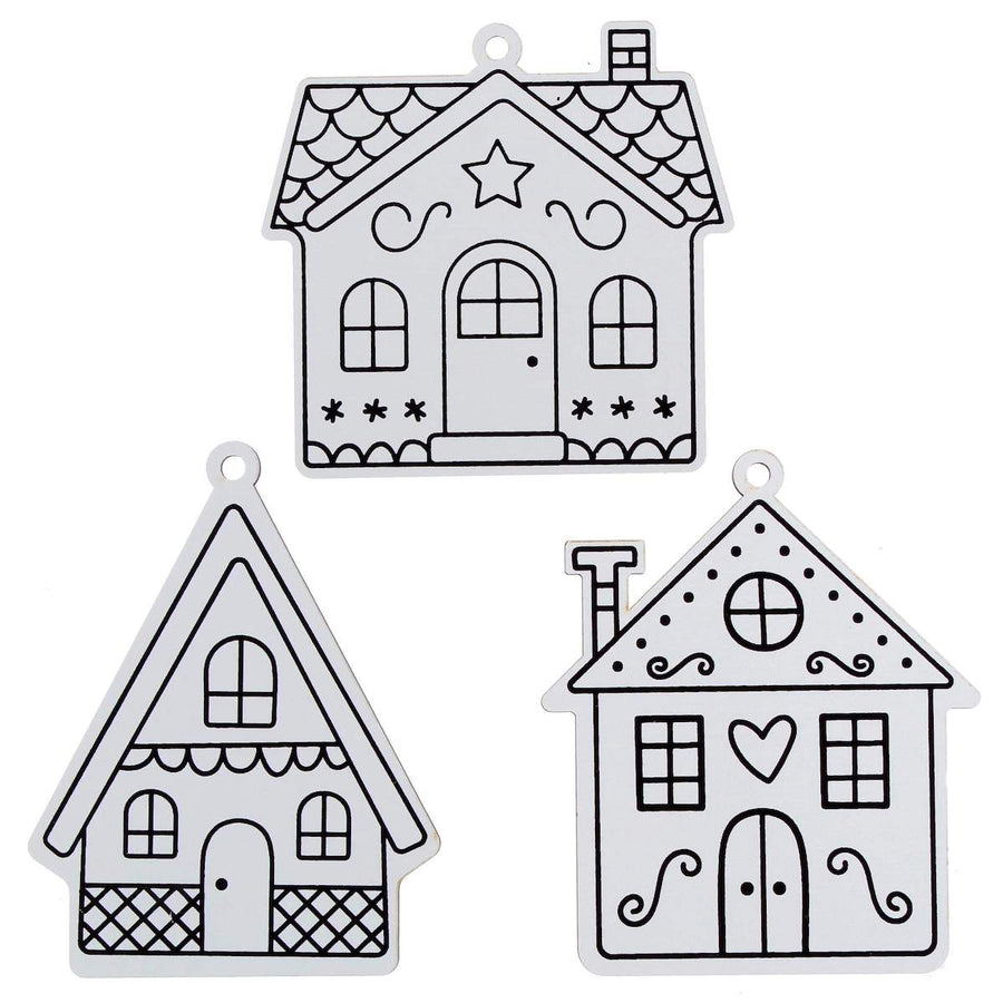 Art.5199 Casitas Navideña De Color