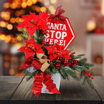 Art.5264 Letrero Santa Detente Grande 30x34.5cm 1pz