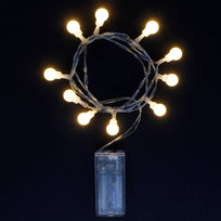 Art.5292 Serie de Leds 10 Focos De Batería 1.2m 1pz