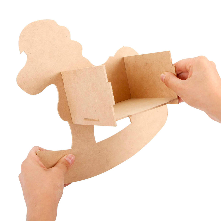 Art.5333 Caballito Dulcero Madera 26x29x12cm 1pz