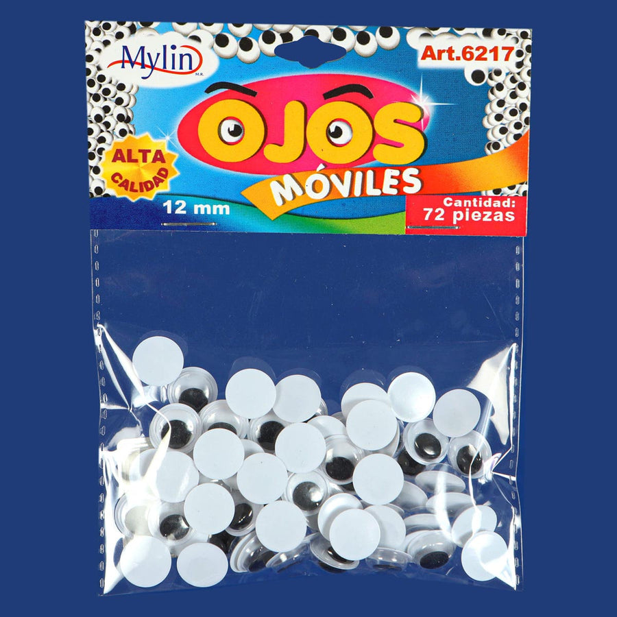 Art.6217 Ojos Movibles Pp871 12mm 72pz
