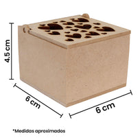 Art.6395 Cajita Calada Amor 4.5x6x6cm 1pz