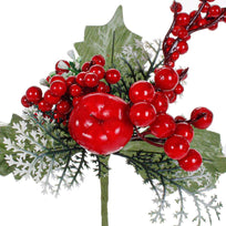 Art.6534 Pick Navideño Cerezas/Manzana 21cm 1pz