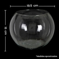 Art.6755 Pecera Cristal 15x19.5cm (Aprox) 1pz