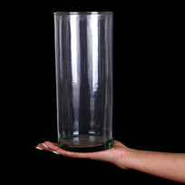 Art.6772 Base Cilindro De Cristal Aprox 25x10cm 1pz