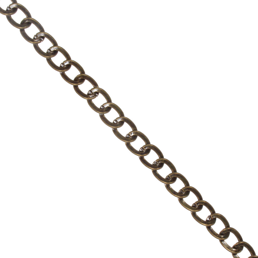 Art.7035 Cadena De Metal Oro Antigüo 12x9mm 25m