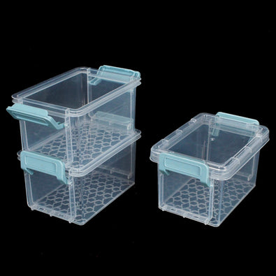 Fantasías Miguel Art.7039 Cajas Apilables De Plástico Con Broche En Los Lados 18.5x12.2x8.5cm 3pz