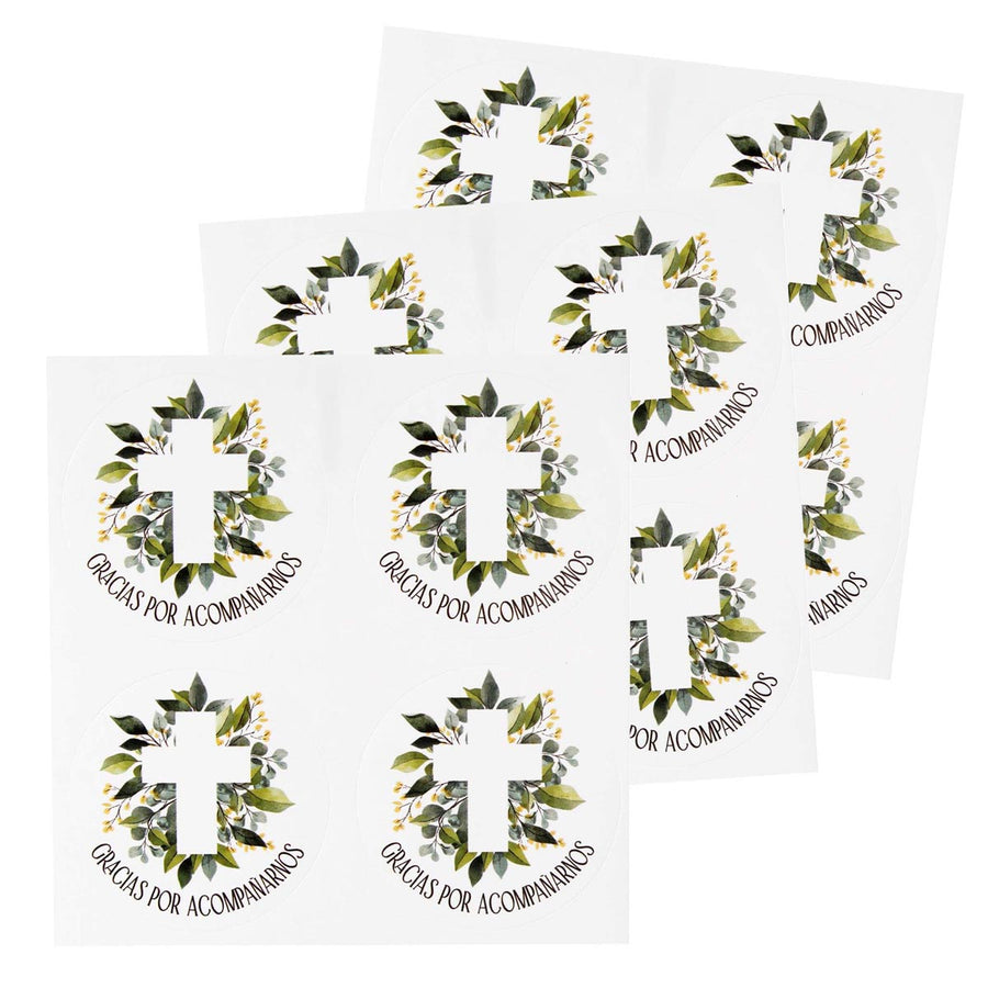 Art.7465 Calcomanía Círculo Cruz