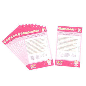 Art.7586 Juego Baby Shower Niña Familia Del Bebé